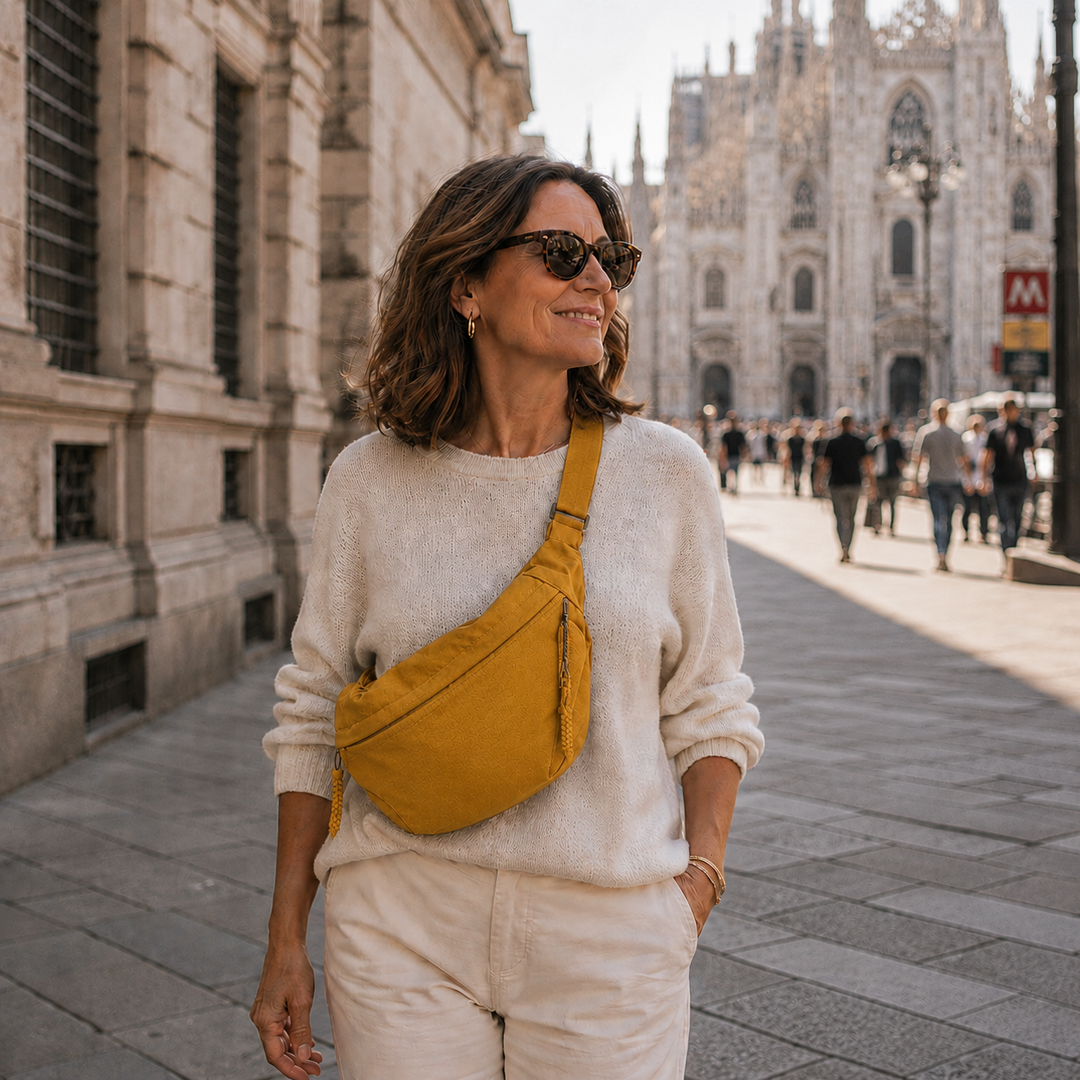 Luce | Bolsa de Ombro Ocre