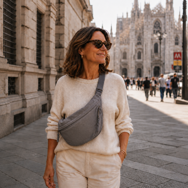 Chiara | Bolsa de Ombro Cinza