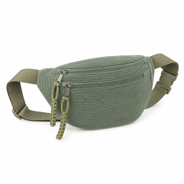 Petra | Bolsa de Ombro em Veludo Canelado
