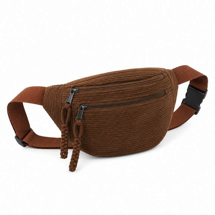 Petra | Bolsa de Ombro em Veludo Canelado