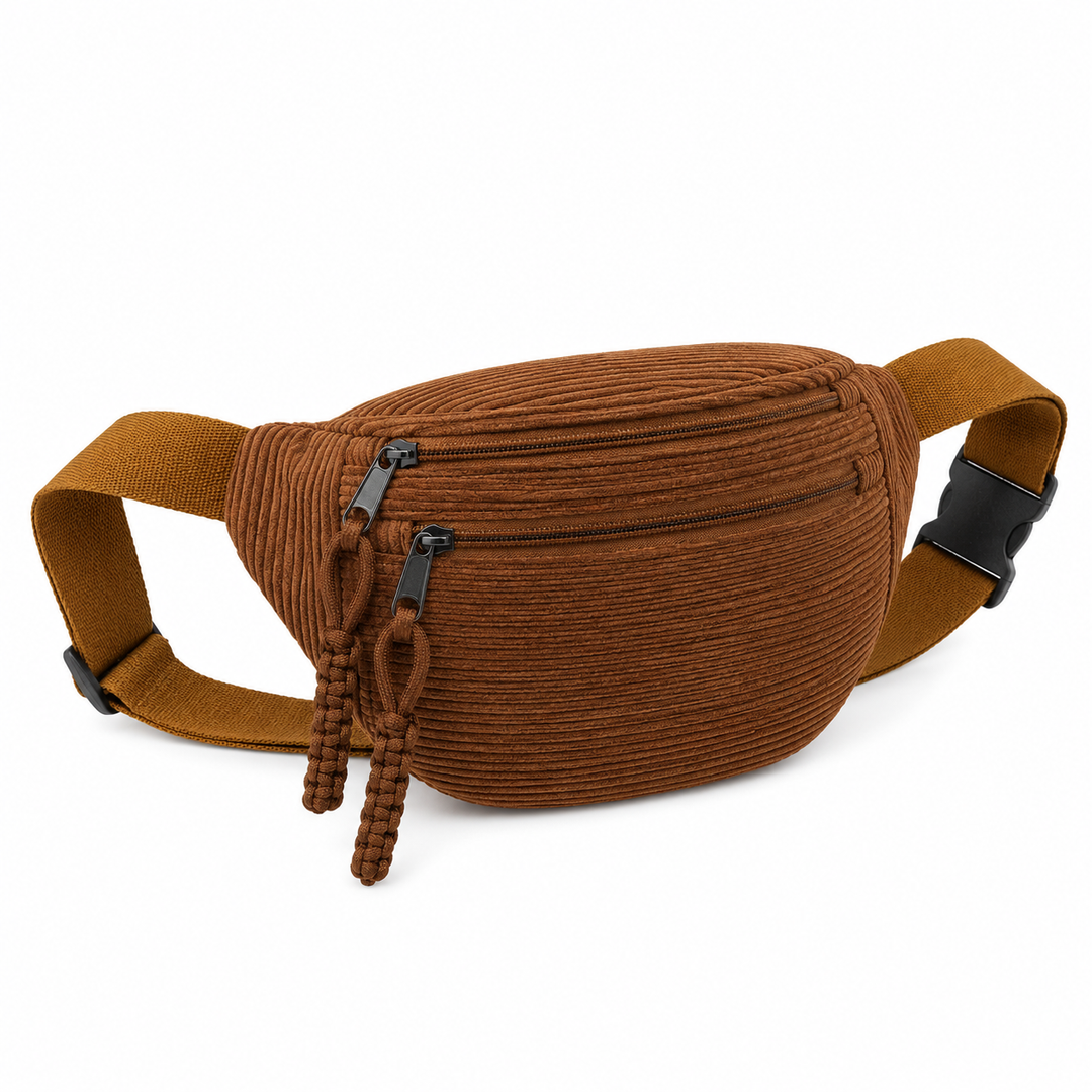 Petra | Bolsa de Ombro em Veludo Canelado