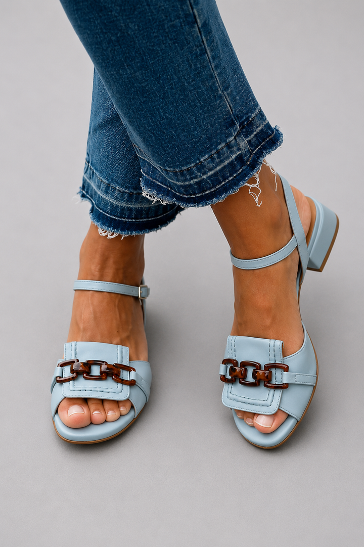 Azzurra™ | Sandálias Elegância Costeira