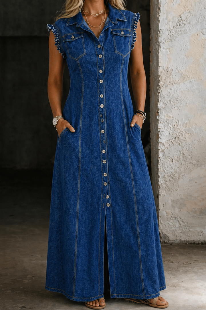 Liora | Vestido de Denim Plus Size
