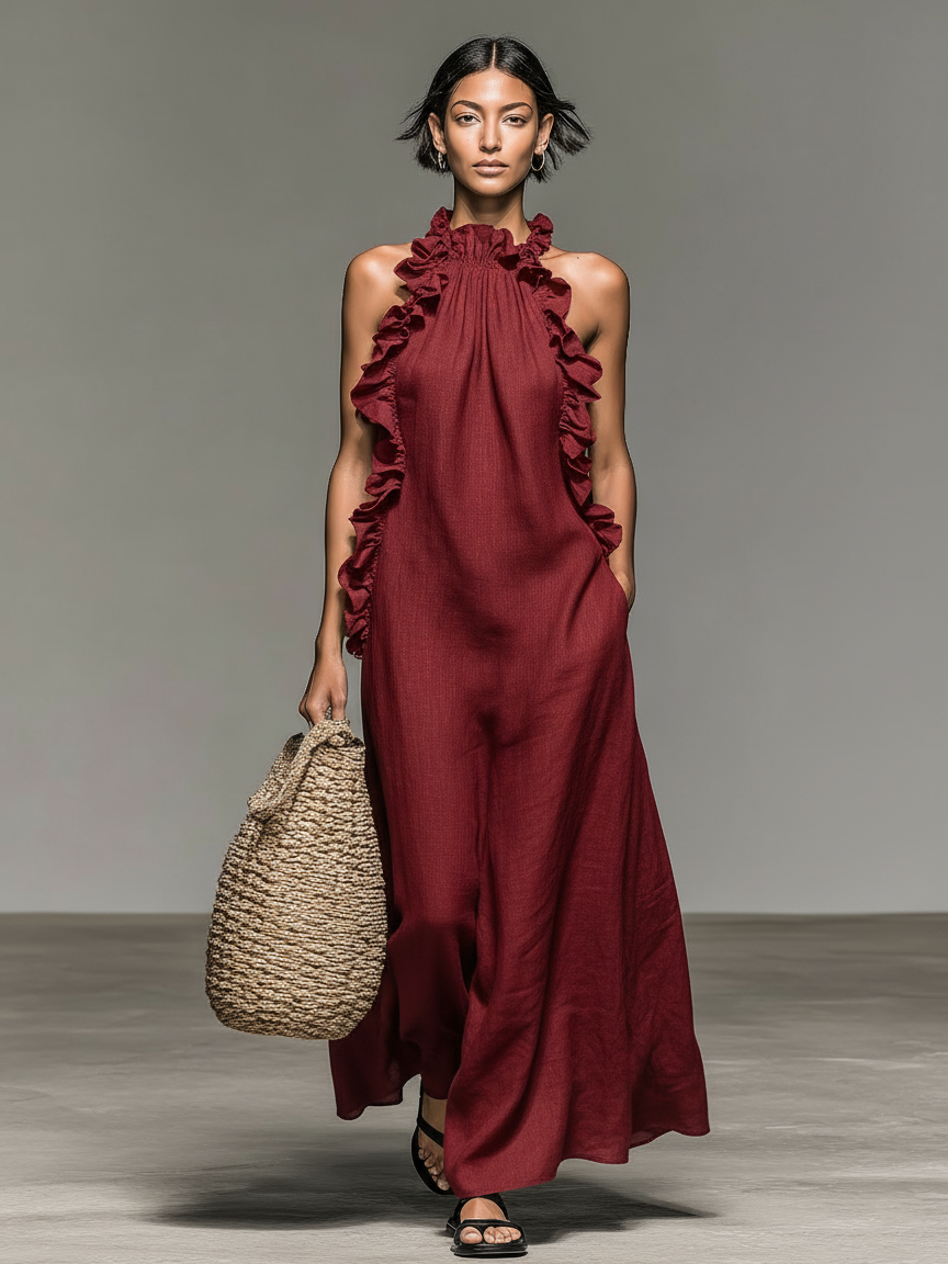 Lua | Vestido Maxi com Bolsos