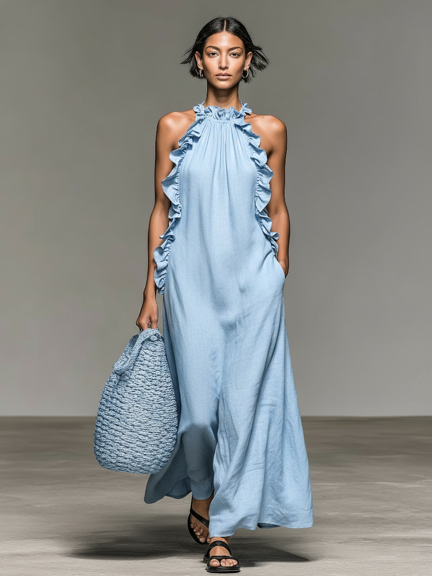 Lua | Vestido Maxi com Bolsos