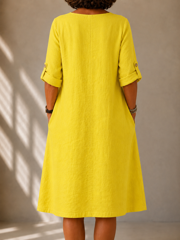 DELACROIX | Vestido Fluido Decote V Sylvie