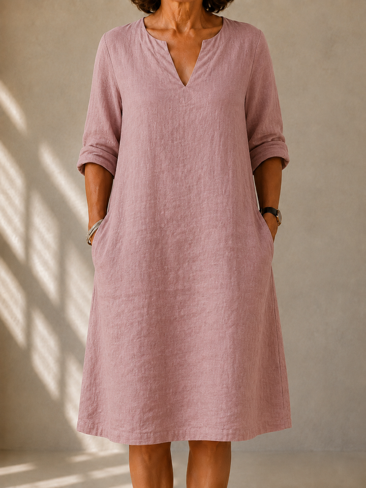 DELACROIX | Vestido Fluido Corte Trapézio Martine